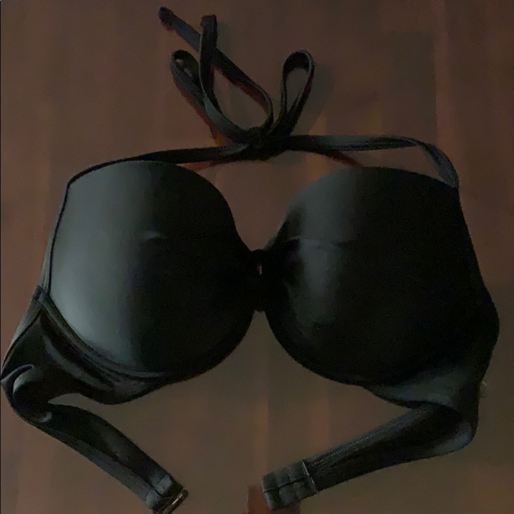 Black push up aerie bikini top size 36D
